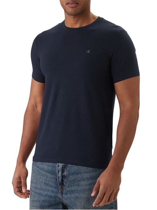 T-shirt slim in cotone stretch Calvin Klein | LV04LC240GCEF
